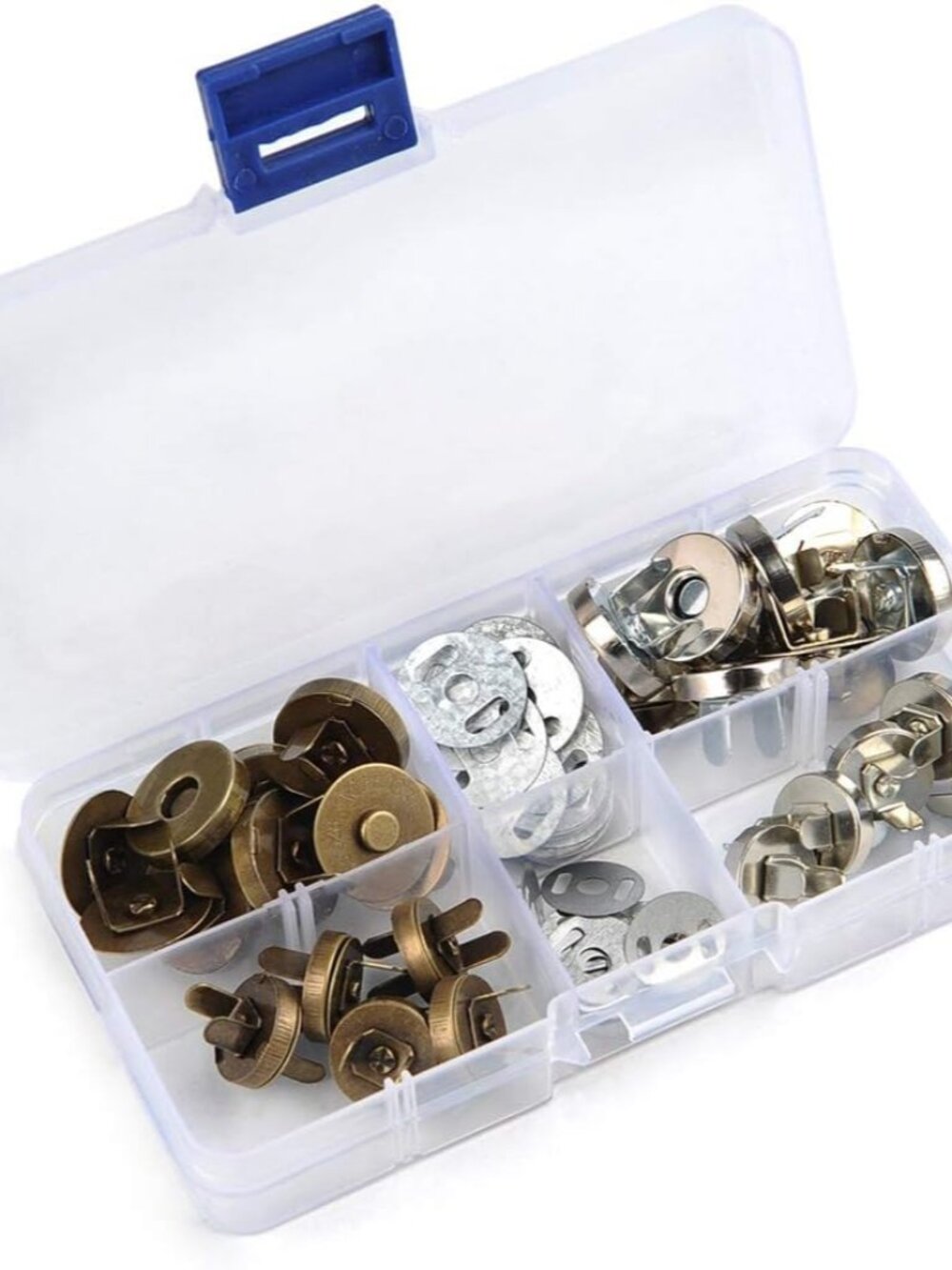 20Set 14/18mm Magnetic Snap for Purse Magnetic Bag Fastener Clasp Button with St